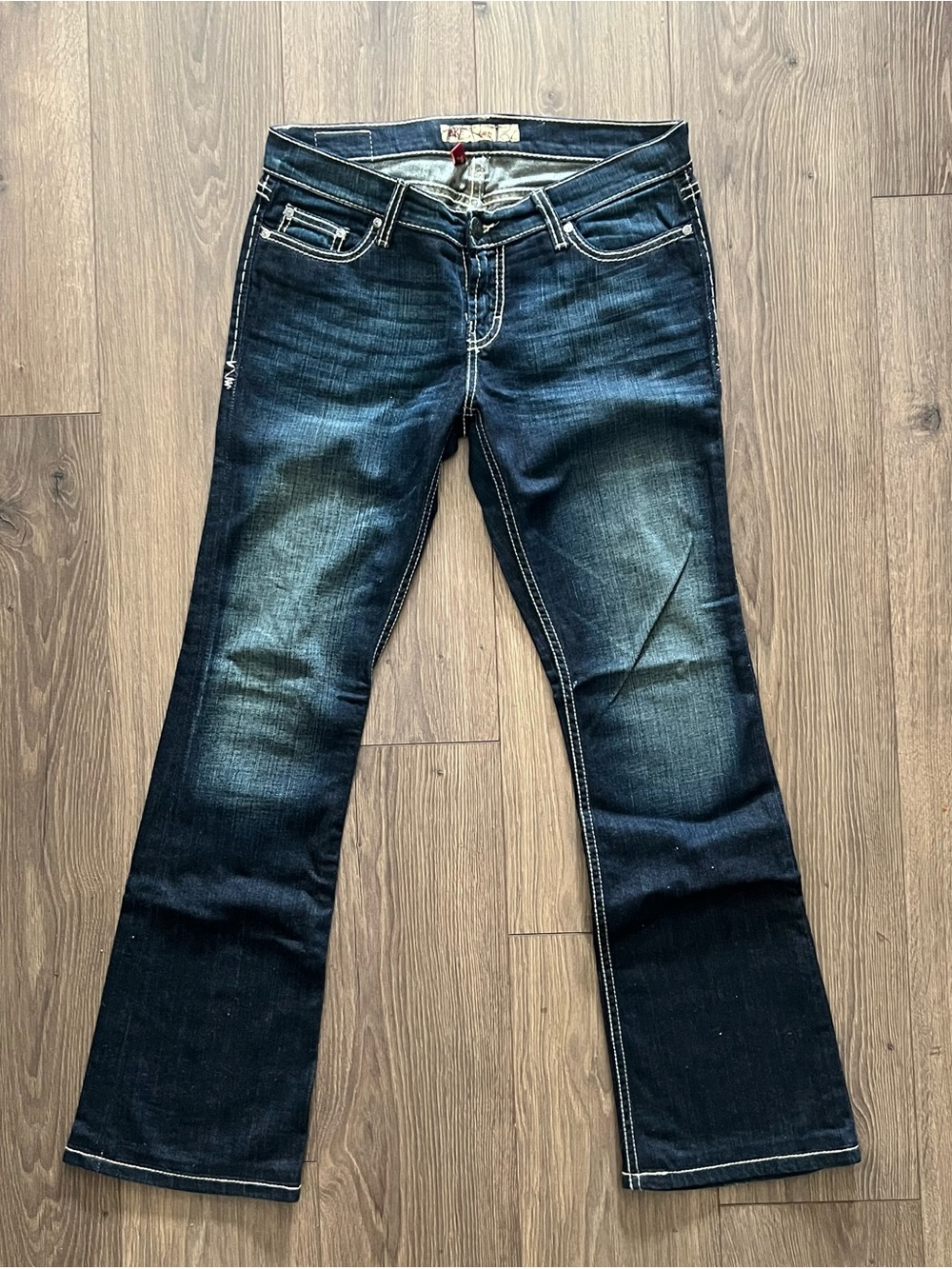 BKE Dark Indigo Flare Jeans - Picture 2 of 5